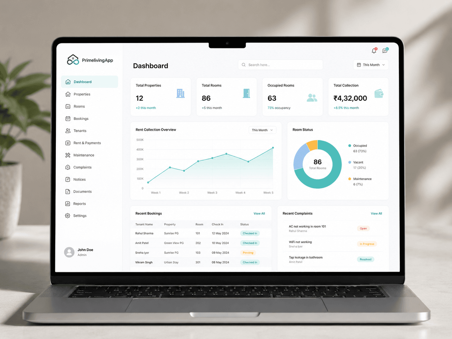Property Management Dashboard