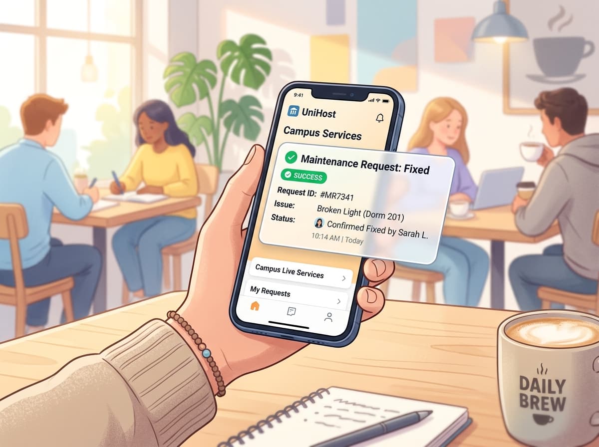 Student app screens